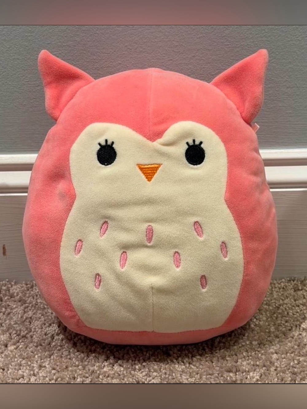 Squishmallow Pink Owl, 12 in